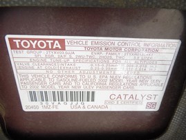 2002 Toyota Camry SE Burgundy 3.0L AT Z21495